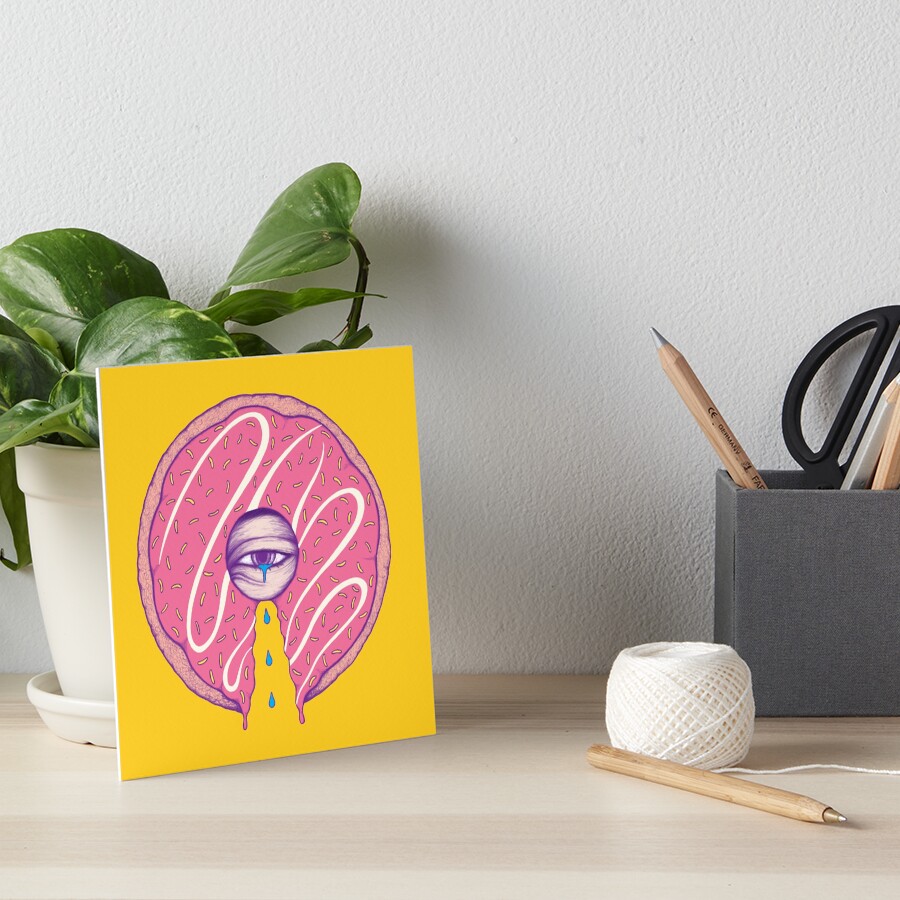 Donut Cry Art Board Print