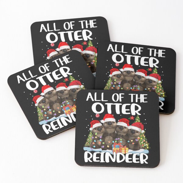 Artikelvorschau, Lustige Otter-Rentier-Weihnachtsmütze Merry Xmas Amimal Lover Kids Kleinkinder entworfen und verkauft von LavateArtStudio.