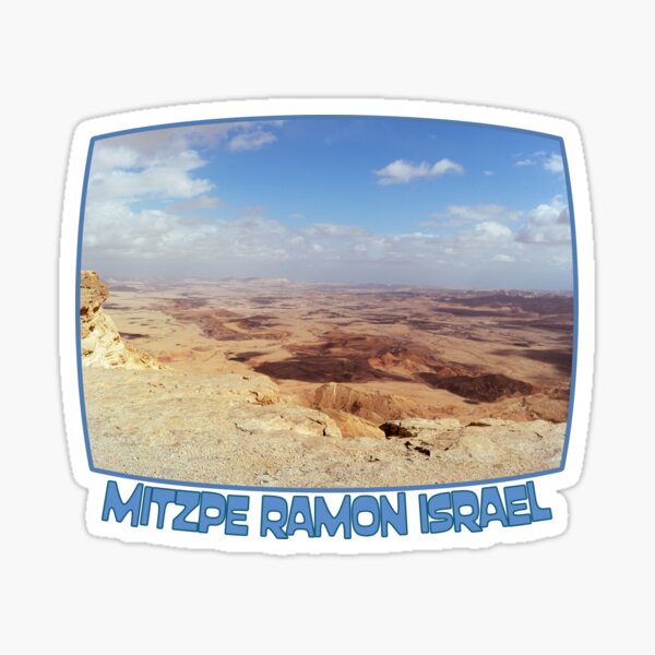 Israel, Mitzpe Ramon. Ramon Crater. Sticker