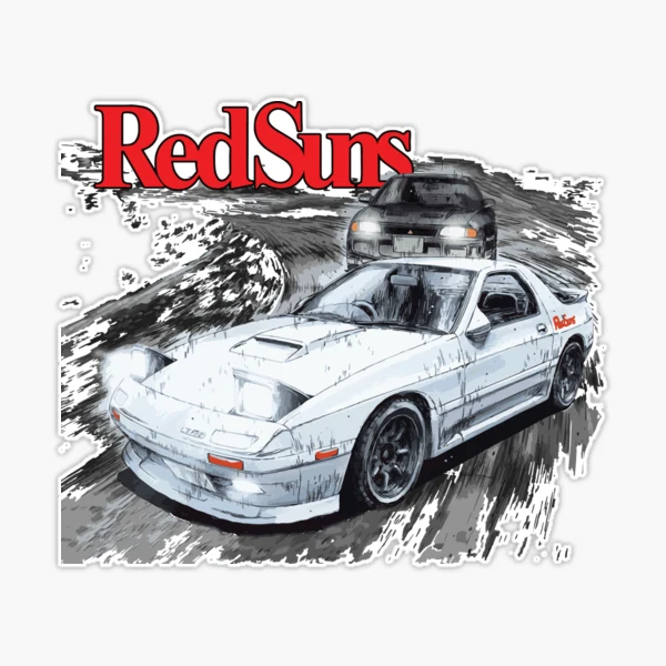 Initial D - RED SUNS VS TEAM EMPERIOR Mountain Drift Racing Tandem