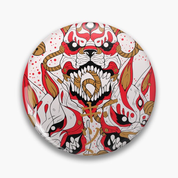 Item preview, Oni Kitsune Yokai designed and sold by Oni Kanzen.