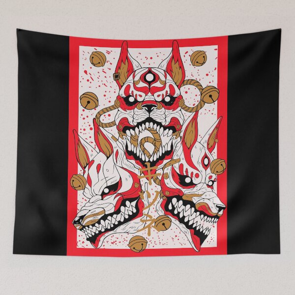 Item preview, Oni Kitsune Yokai designed and sold by Oni Kanzen.