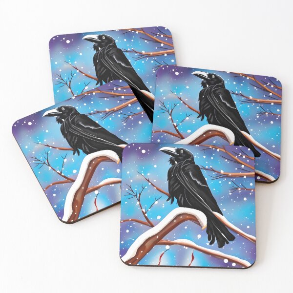 Item preview, Crow on Branch designed and sold by Poetic Patterns Studio.