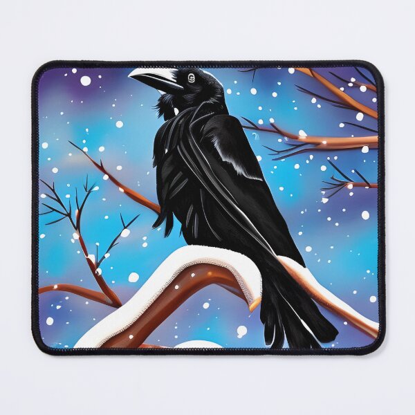 Item preview, Crow on Branch designed and sold by Poetic Patterns Studio.