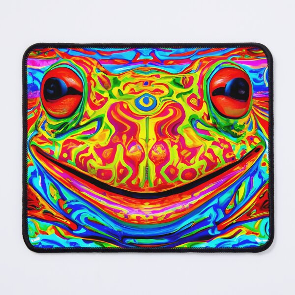 Item preview, Froggy Animal Spirit (1) - Trippy Psychedelic Frog designed and sold by TheThirdEye.