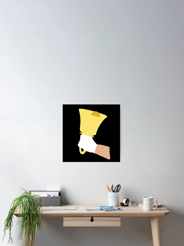 Thumbnail 2 of 3, Poster, Handbell Ringer Ringing A Handbell designed and sold by SubtleSplit.