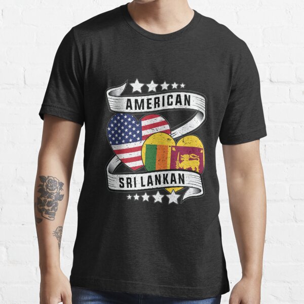 American And Sri Lankan Shirt Half American And Half Sri Lankan Flag T Shirt For Sale By 4642