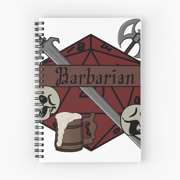 Item preview, D&D Barbarian D20 designed and sold by HumbleAStore.