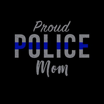 Police Mom Quote Circle Personalized Hoodie - My Hero Wears Blue