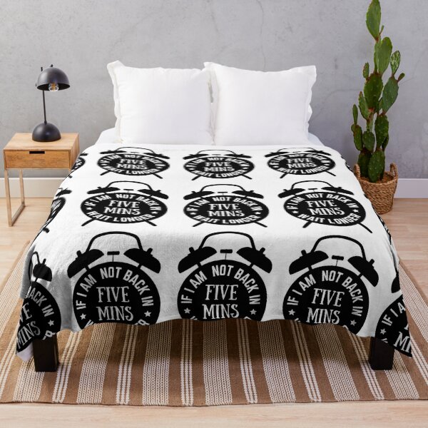 Item preview, If Im Not Back In Five Minutes Just Wait Longer - Alarm Clock designed and sold by bsrishika.