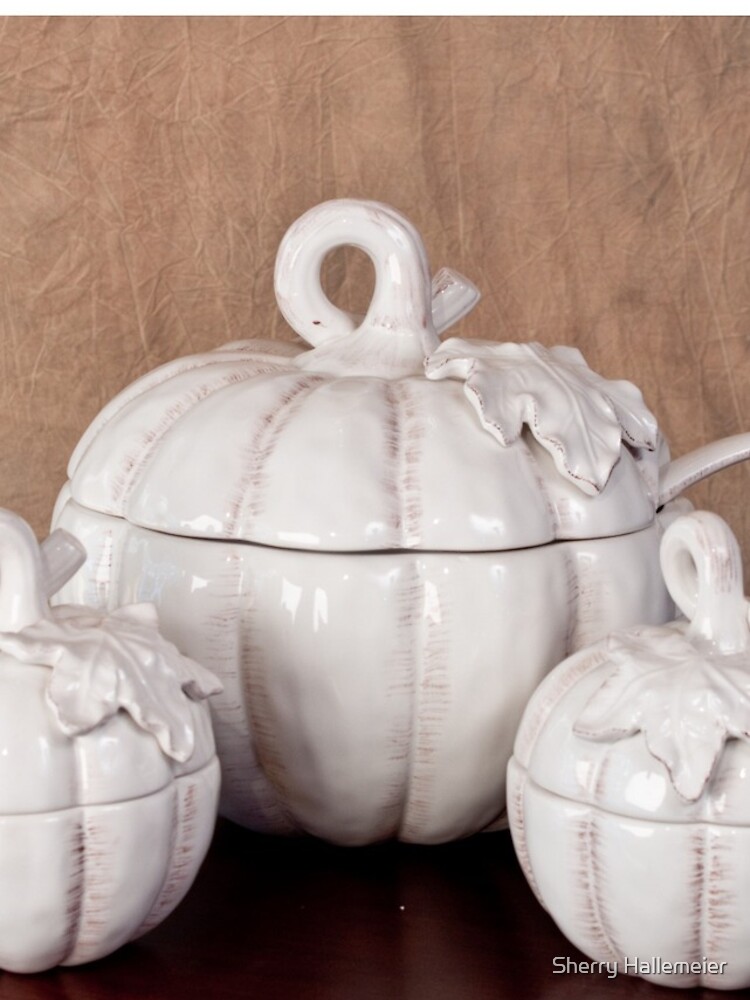 "White Pumpkin Soup Bowl with Serving Bowls" iPhone Case for Sale by