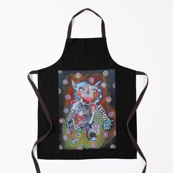 Artikelvorschau, Harry Weird Figur Art Brut Malerei entworfen und verkauft von BeaOutsiderArt.