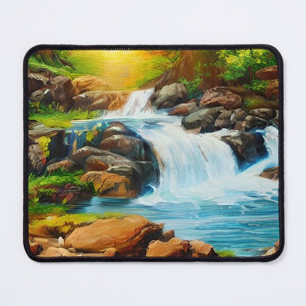 Item preview, Beautiful Waterfall Painting designed and sold by SketchesbyJay.