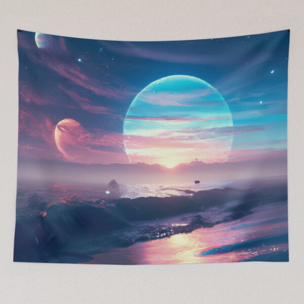 Artikelvorschau, Blue Blood moon lunar space eclipse in the night sky  entworfen und verkauft von Chris Purdy.