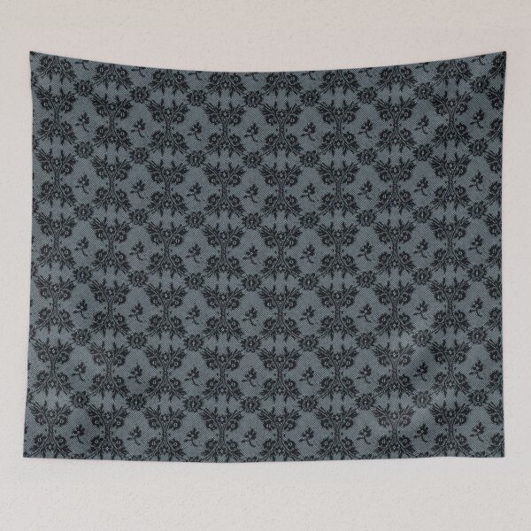 Item preview, Light Lead grey black lace designed and sold by coverinlove.