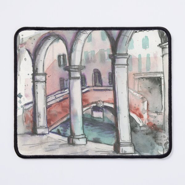 Item preview, Venetian archways in watercolour designed and sold by Art by Jane and James.