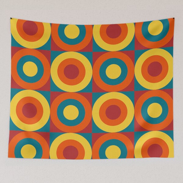 Item preview, mid century abstract seventies pattern designed and sold by pauloneill-art.