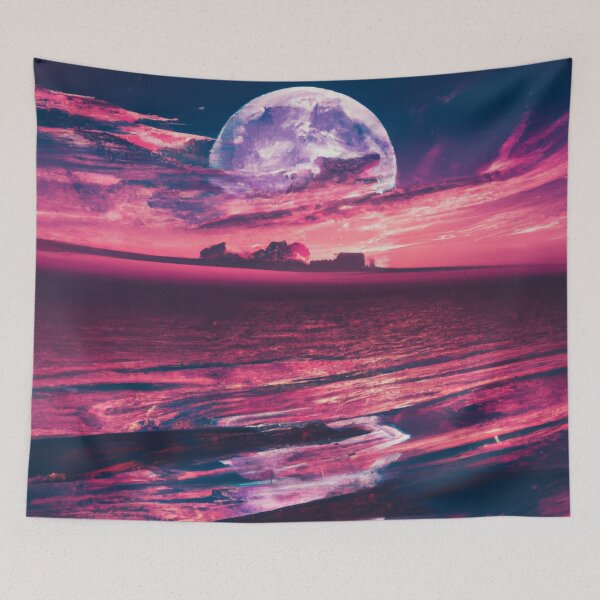Artikelvorschau, Blood moon lunar space eclipse in the night sky  entworfen und verkauft von Chris Purdy.