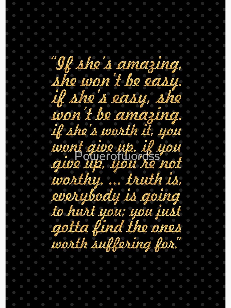 "If she's amazing... "Bob Marley" Inspirational Quote" Framed Art Print by Powerofwordss | Redbubble