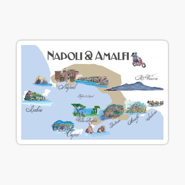 Item preview, Napoli and Amalfi coast in Italy designed and sold by artshop77.
