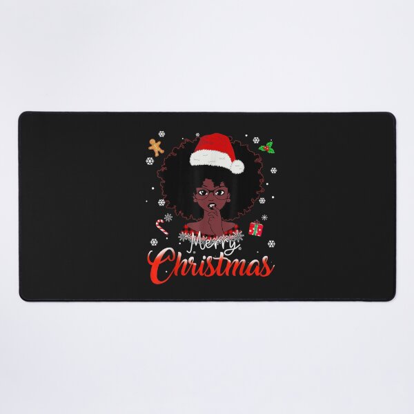 Item preview, Black African Girl American Melanin Christmas Santa Hat Xmas T-Shirt designed and sold by Francois-Lemann.