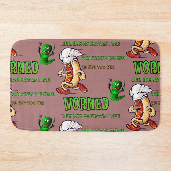 Item preview, THE HOT DOG CHEF AND THE LITTLE GREEN WORM -  MOM ALWAYS WARNED ME NOT TOO GET WORMED  designed and sold by RJ-LORD.