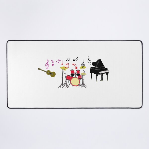 Item preview, Music Instruments Bass Guitar Drum and Piano designed and sold by danisacookie.