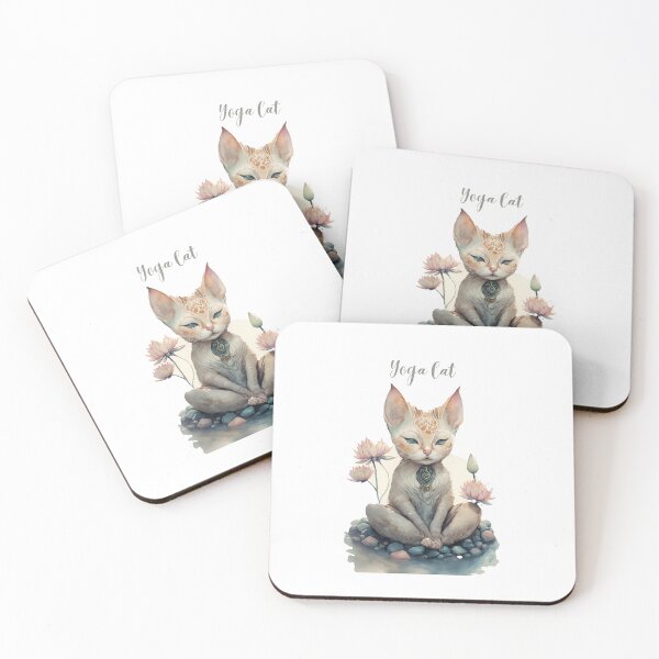 Item preview, Yoga cat 12 designed and sold by printiesart.