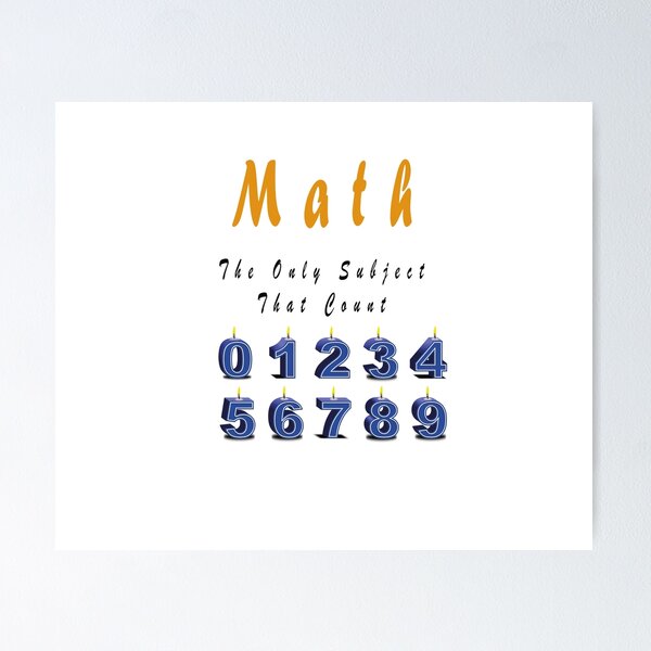 Item preview, Math the Only Subject That Counts designed and sold by MAYA-product.