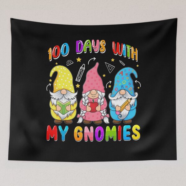 Item preview, Gnome 100 days of School Pre -k Teacher Teacher Boy Girl designed and sold by DoreskyDavid.