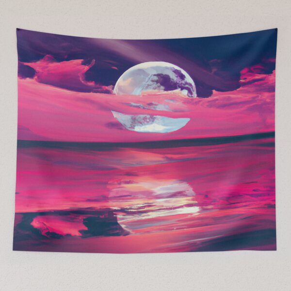 Artikelvorschau, Blood moon lunar space eclipse in the night sky  entworfen und verkauft von Chris Purdy.