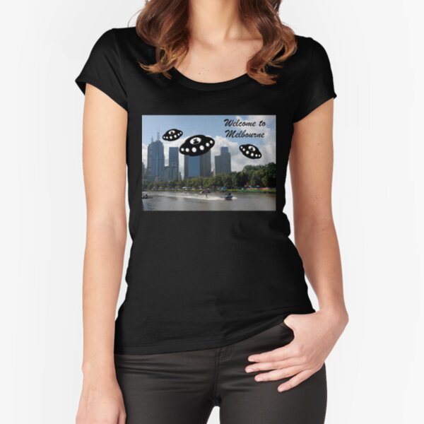 Welcome to Melbourne Fitted Scoop T-Shirt