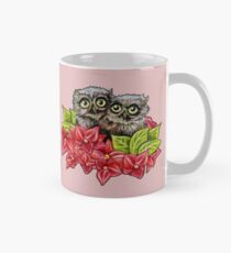 Baby Owls on a Branch Mug