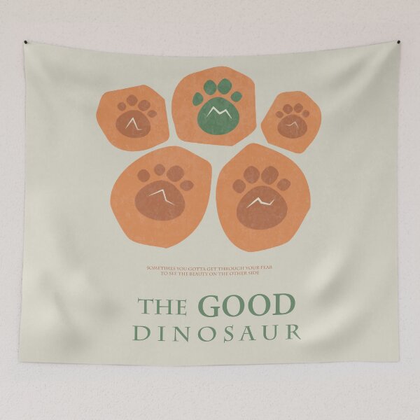 Item preview, The Good Dinosaur, minimal movie poster, Arlo, alternative fine art print, Peter Sohn, animated, cartoon designed and sold by Spallutos.