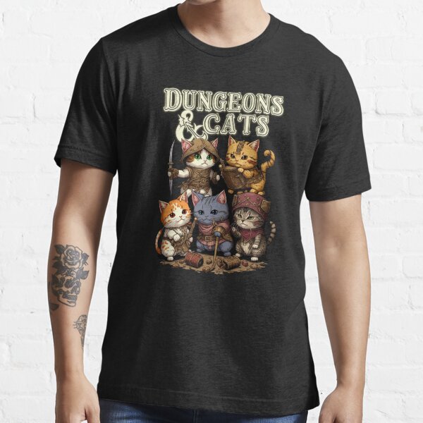 Dungeons and outlet cats t shirt