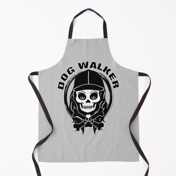 Item preview, Dog Walker Female Skull and Crossbones Paw Print Black Logo designed and sold by Nuletto.