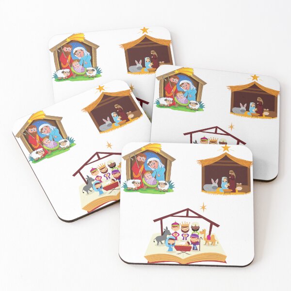 Item preview, The birth of the baby Jesus Christmas sticker  designed and sold by MichaelGrace.