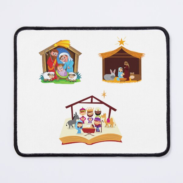 Item preview, The birth of the baby Jesus Christmas sticker designed and sold by MichaelGrace.