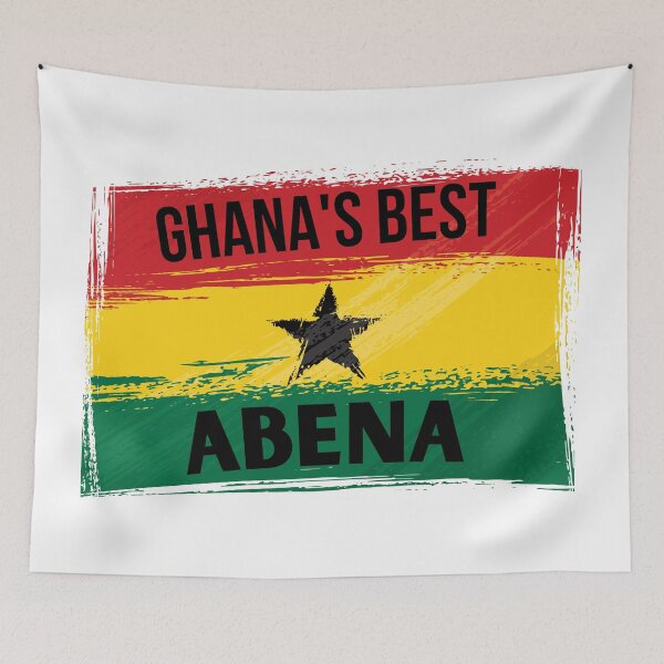 Item preview, Ghana's Best ABENA Name On Flag designed and sold by AfriStyleUK.