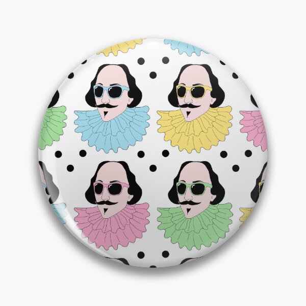 Item preview, Shakespeare with sunglasses pattern designed and sold by Aura-E.