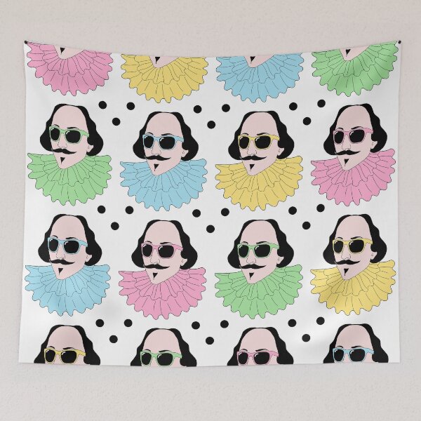 Item preview, Shakespeare with sunglasses pattern designed and sold by Aura-E.