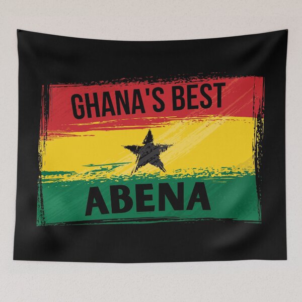 Item preview, Ghana's Best ABENA Name On Flag designed and sold by AfriStyleUK.