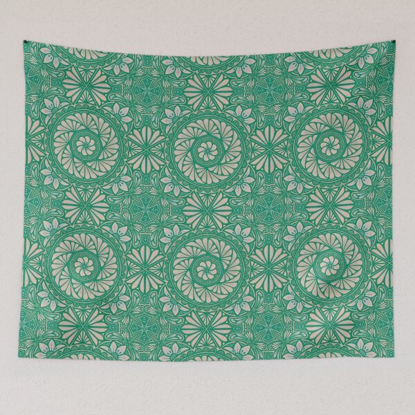 Item preview, Pasifika teal green designed and sold by AprilAppleArt.