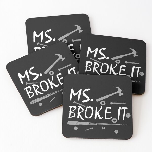 Item preview, Ms broke it - funny shirt designed and sold by latelierdechris.