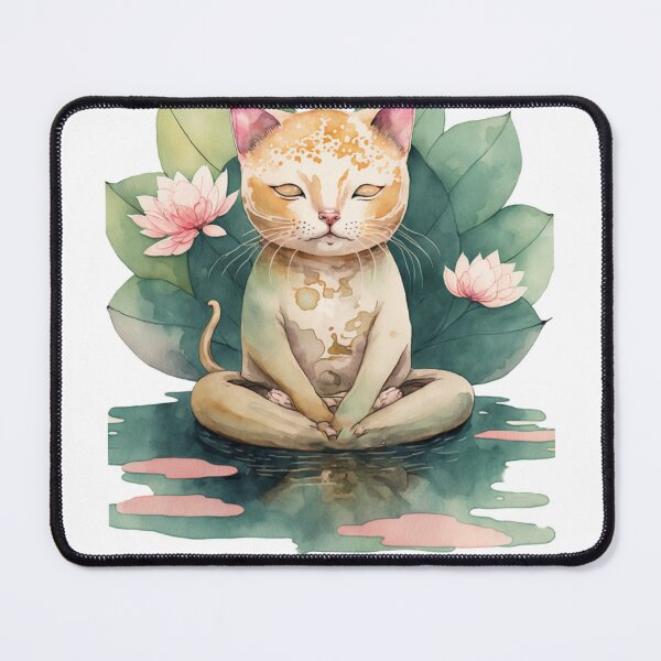 Item preview, Yoga cat 13 designed and sold by printiesart.