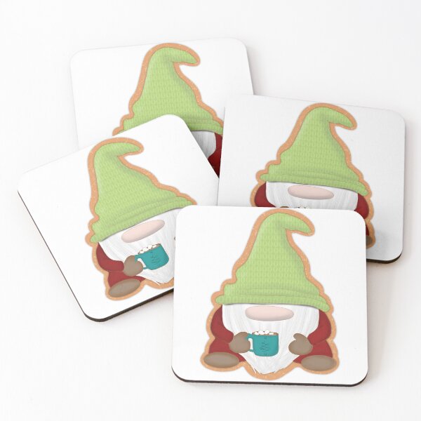Item preview, Galleta de gnomo como amante del café con una taza de café designed and sold by Sandra Bredtmann.
