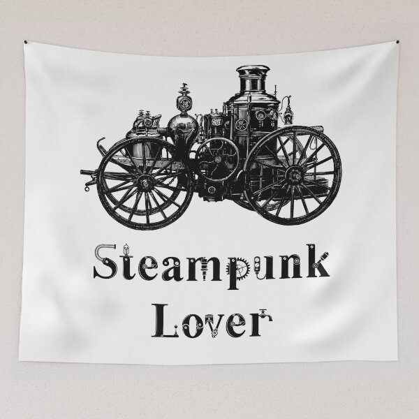 Item preview, 'Steampunk Lover' Automotive Design - Retro Illustration for T-shirts, mugs, phone cases and other accessories designed and sold by Ridiculam Toga.