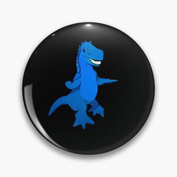 Item preview, Dancing blue dinosaur designed and sold by CottagePop.
