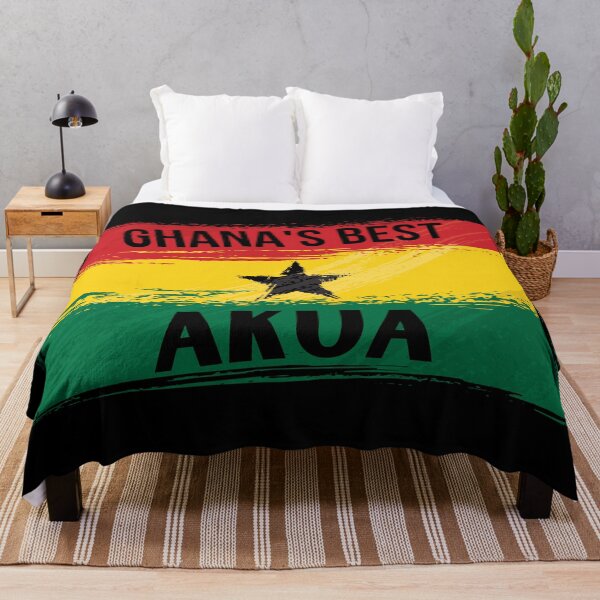 Item preview, Ghana's Best AKUA Name On Flag designed and sold by AfriStyleUK.