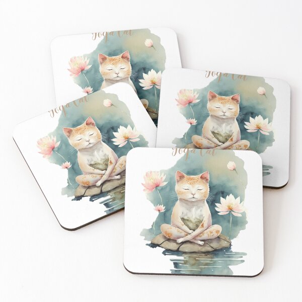 Item preview, Yoga cat 14 designed and sold by printiesart.